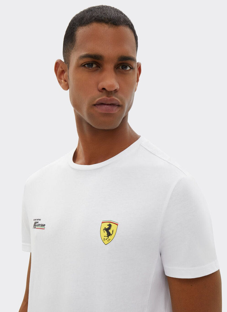 Scuderia Ferrari Hypercar Le Mans Men's Under T-Shirt - White/Black T-shirts Scuderia Ferrari Lemans 