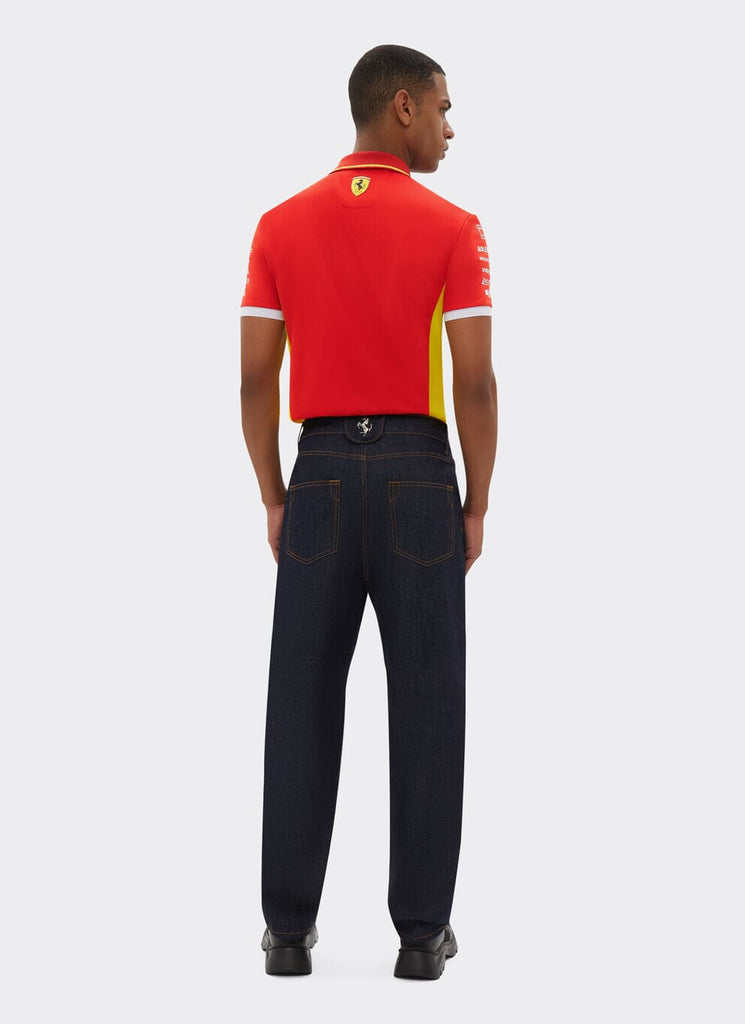 Scuderia Ferrari Hypercar Le Mans 2024 Men's Team Polo - Red Polos Scuderia Ferrari Lemans 