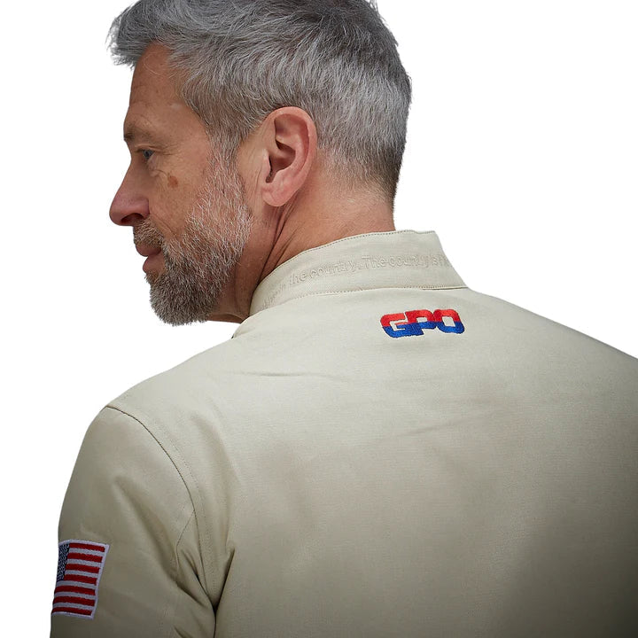 GrandPrix Originals Men's Roadmaster Cotton Bomber Jacket - Sand Jackets GrandPrix Originals USA 