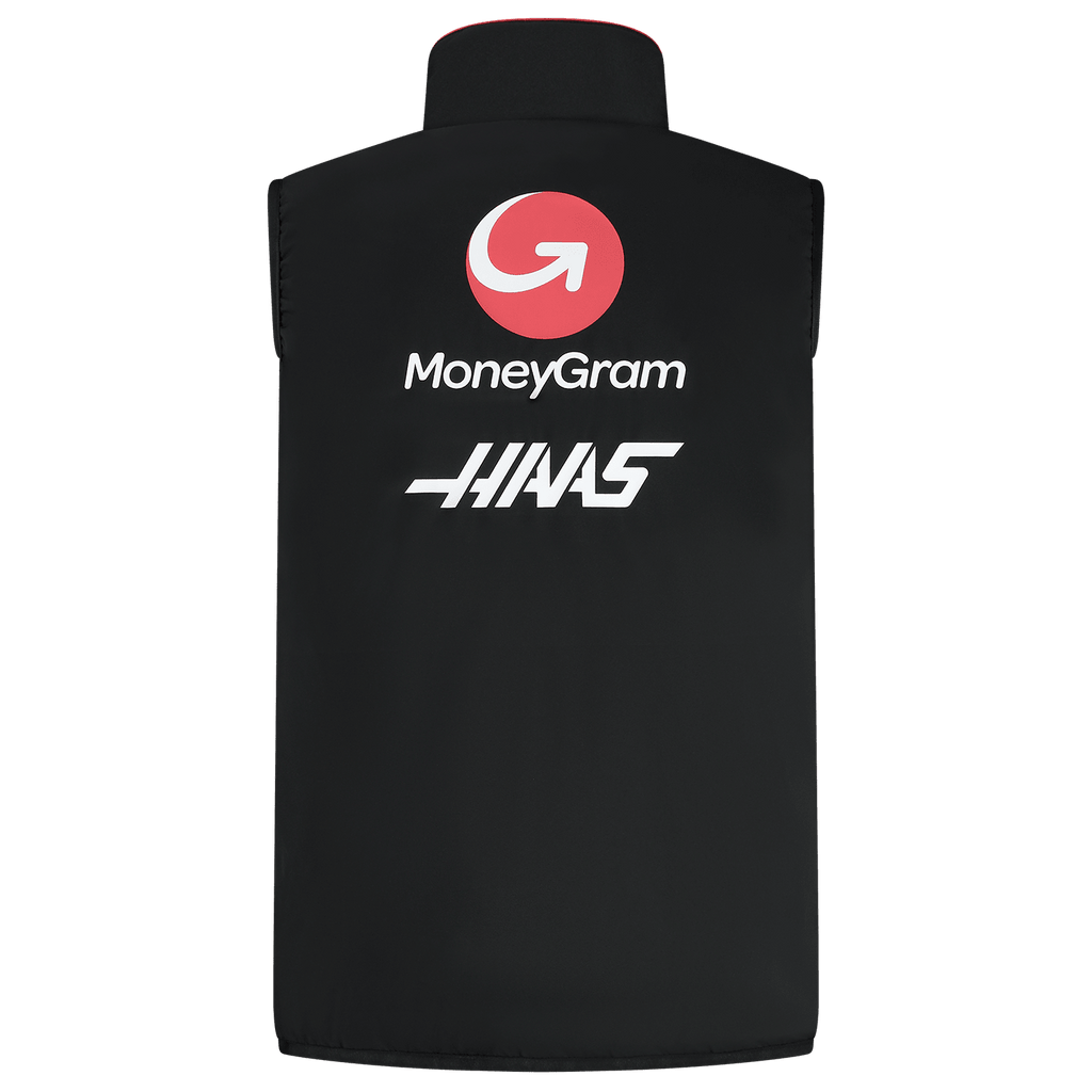 Haas Racing F1 2024 Men's Team Lightweight Vest - Black Jackets Haas F1 Racing Team 