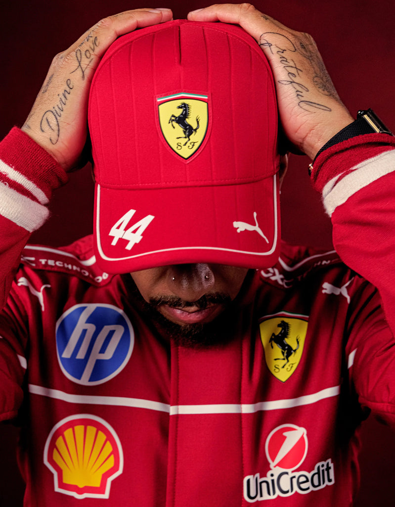 Scuderia Ferrari F1 2025 Lewis Hamilton Team Driver Red Hat - Cherry Red Hats Scuderia Ferrari 