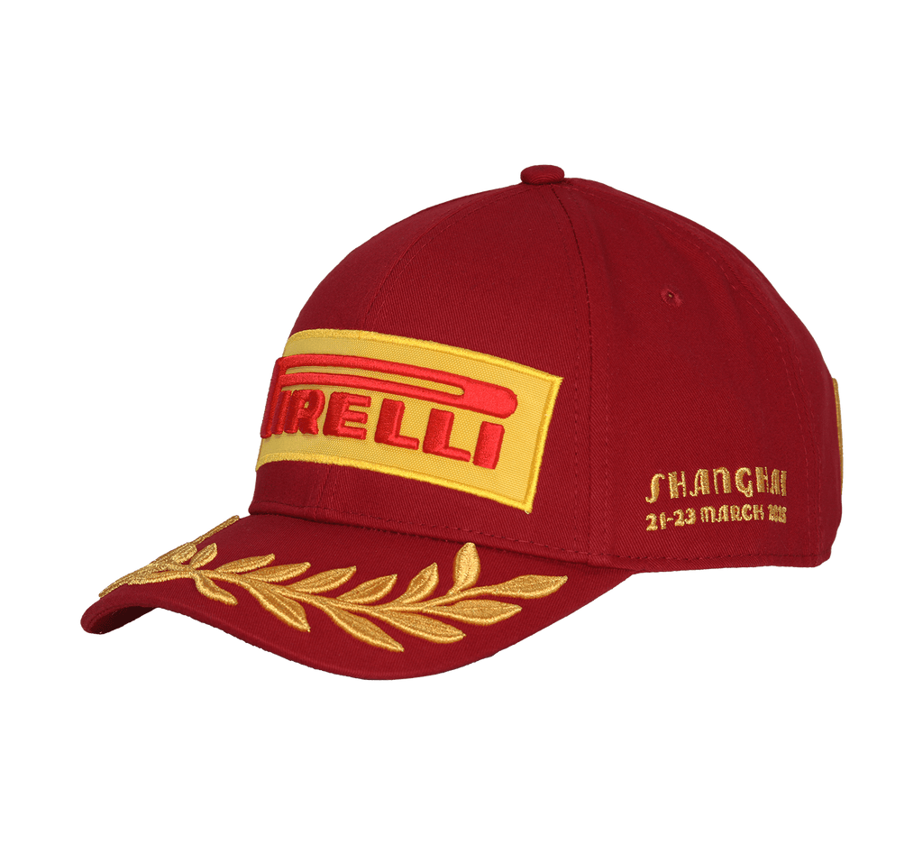 Pirelli Podium Special Edition Shanghai China GP 1st Place Hat - Red Hats Pirelli 