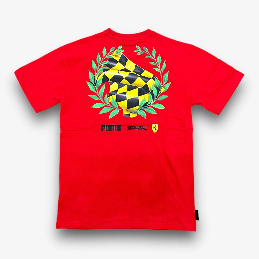 Scuderia Ferrari F1 Special Edition Red Las Vegas GP T-Shirt - by artist Joshua Vides T-shirts Scuderia Ferrari 