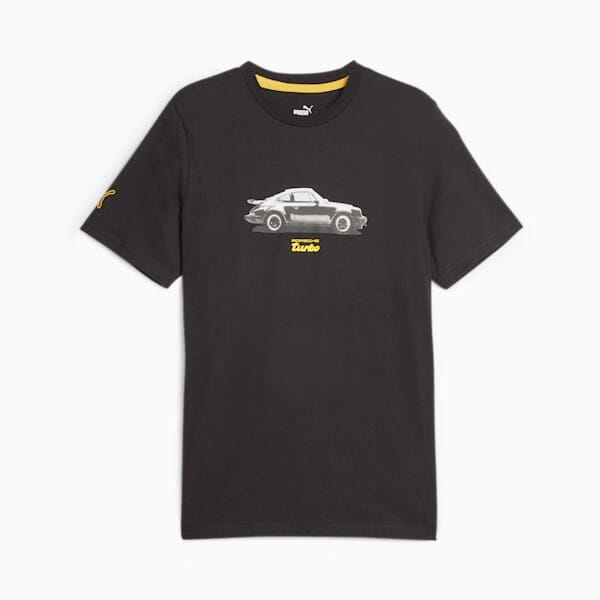 Porsche Legacy Puma Men's Motorsport T-Shirt - Black/Blue T-shirts Porsche S Black 