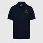 Ayrton Senna F1 Men's Legacy Polo Shirt - Navy/White/Gray Marble Polos Ayrton Senna XS Navy 