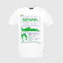 Ayrton Senna F1 Race T-Shirt - White/Yellow T-shirts Ayrton Senna XS White 