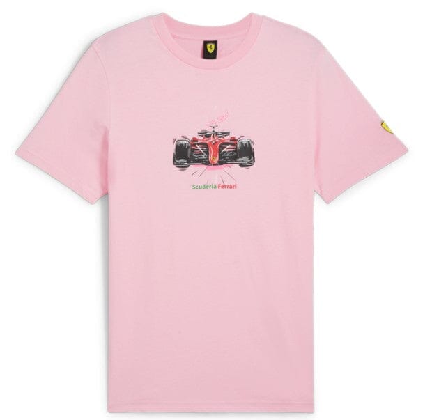 Scuderia Ferrari F1 Men's Puma Motorsport Race Graphic T-Shirt -Pink T-shirts Scuderia Ferrari 