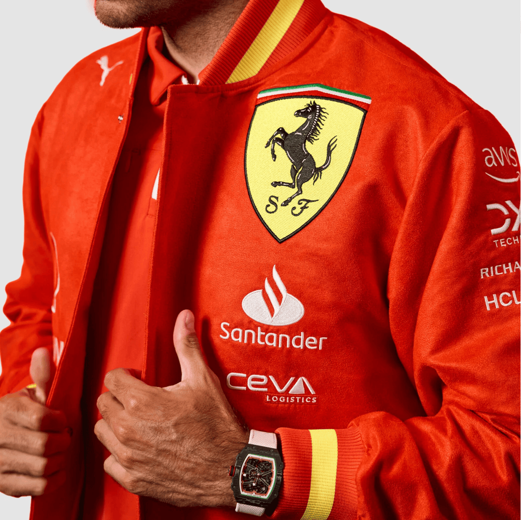 Scuderia Ferrari F1 2024 Team Replica Varsity Jacket - Red Jackets Scuderia Ferrari 