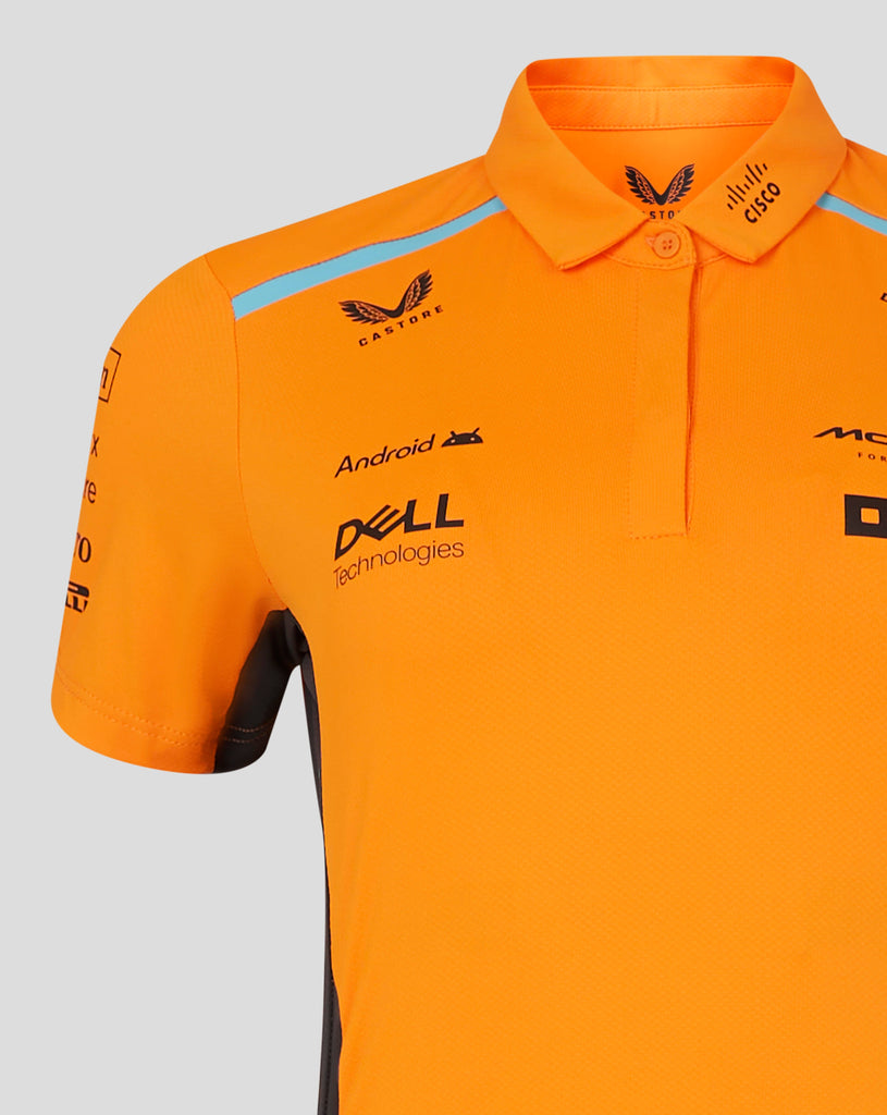 McLaren F1 2024 Women's Team Polo Shirt Papaya CMC Motorsports®