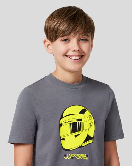 McLaren F1 Kids Lando Norris Special Edition Silverstone GP T-Shirt - Youth Poppy Seed T-shirts McLaren-Castore 