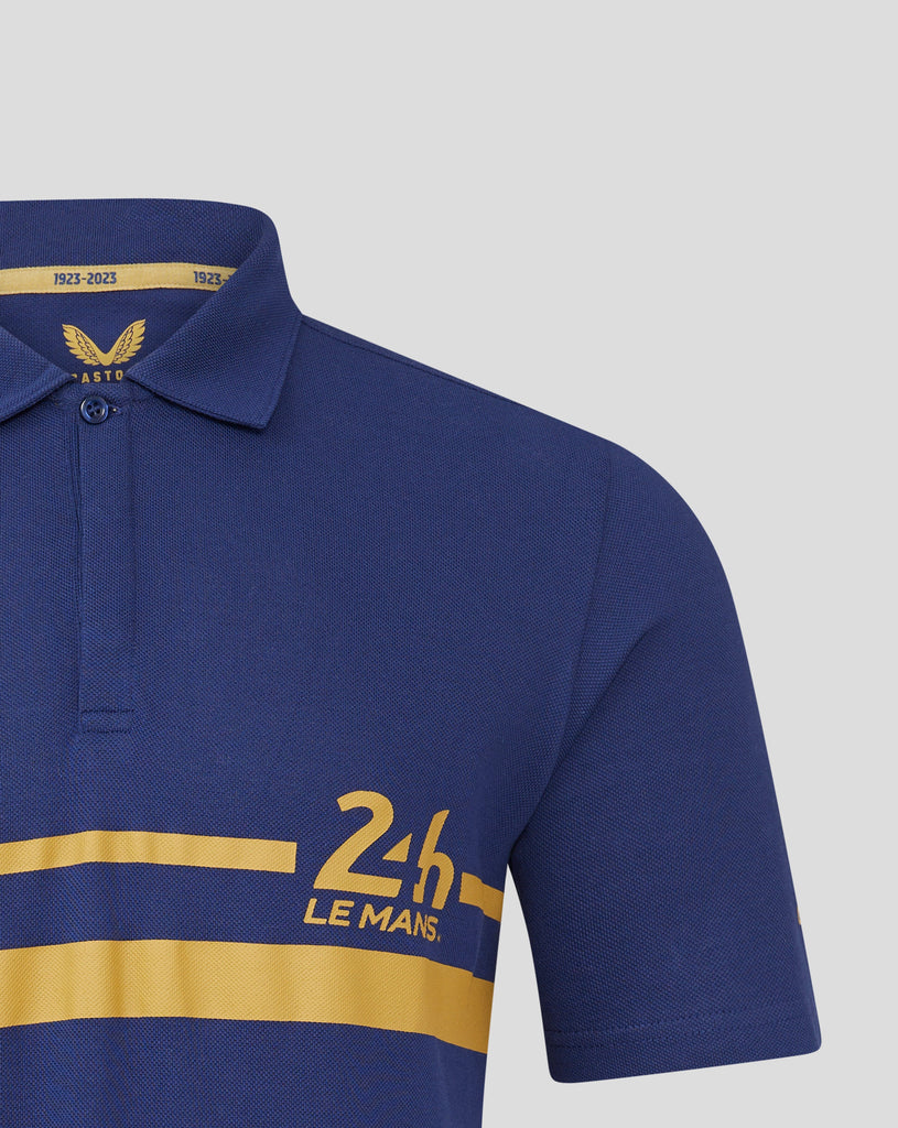 Le Mans 24 Hours Men's Centennial Polo- Blue Polos Le Mans 24 Hours 