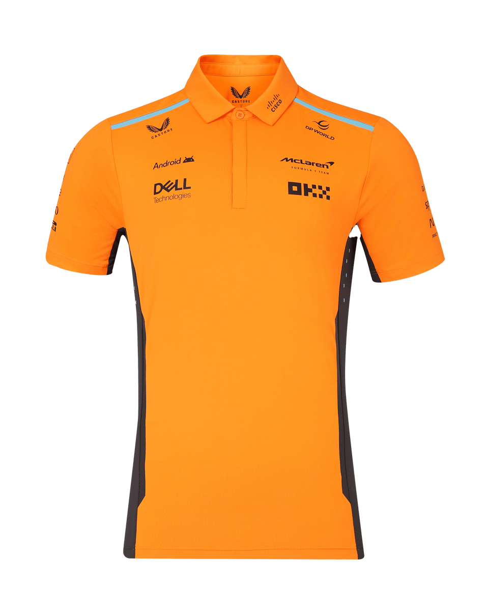 McLaren F1 2024 Men's Team Polo Shirt - Papaya – CMC Motorsports®