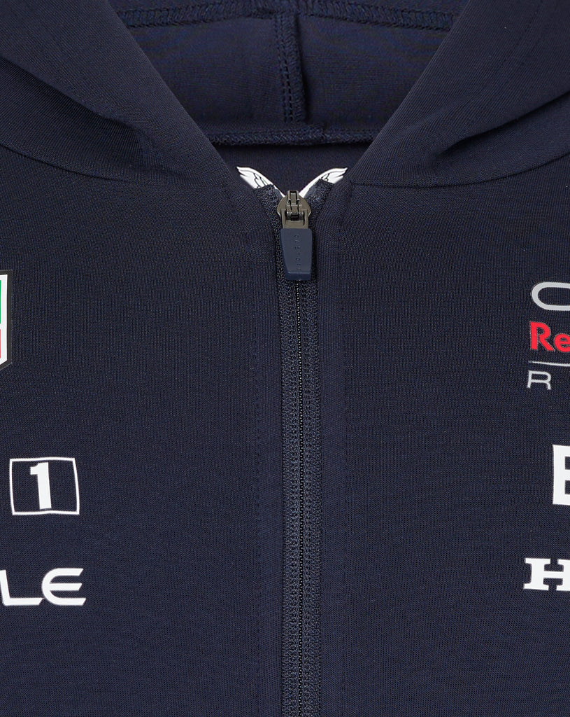 Red Bull Racing F1 Men's 2024 Team Full Zip Hooded Sweatshirt- Navy Hoodies Red Bull Racing 