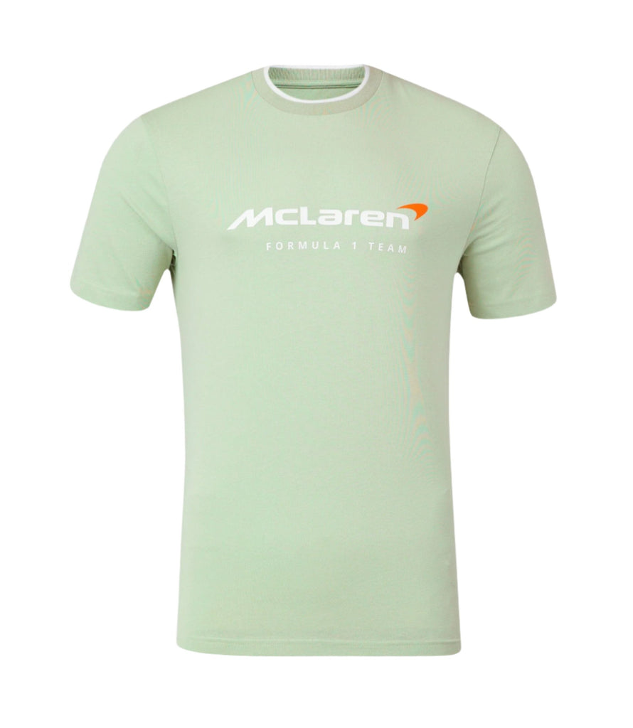 McLaren F1 Men's Core Essentials T-Shirt -Port Red/Smoke Green T-shirts McLaren-Castore S Green 