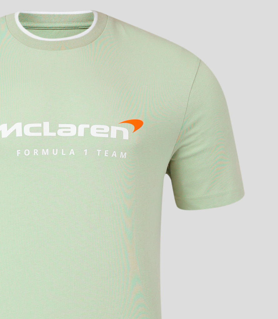 McLaren F1 Men's Core Essentials T-Shirt -Port Red/Smoke Green T-shirts McLaren-Castore 