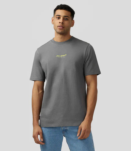 McLaren F1 Men's Lando Norris Special Edition Silverstone GP T-Shirt - Poppy Seed T-shirts McLaren-Castore 