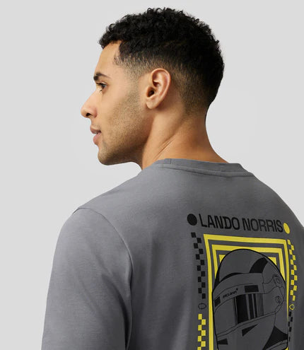 McLaren F1 Men's Lando Norris Special Edition Silverstone GP T-Shirt - Poppy Seed T-shirts McLaren-Castore 