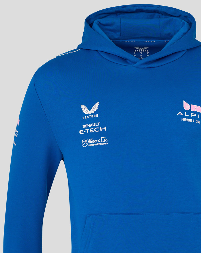 Alpine Racing F1 2025 Team Pullover Hoodie - Lapis Blue Hoodies Alpine 