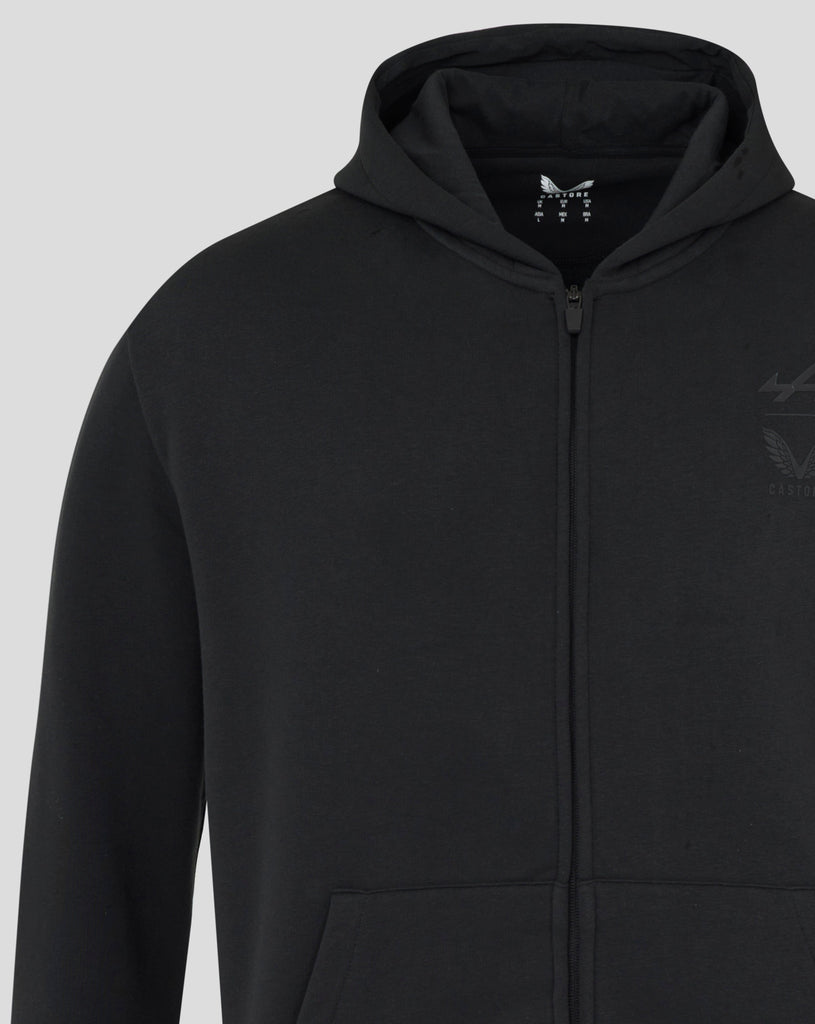 Alpine Racing F1 Dual Brand Full Zip Hoodie - Caviar Black Hoodies Alpine 