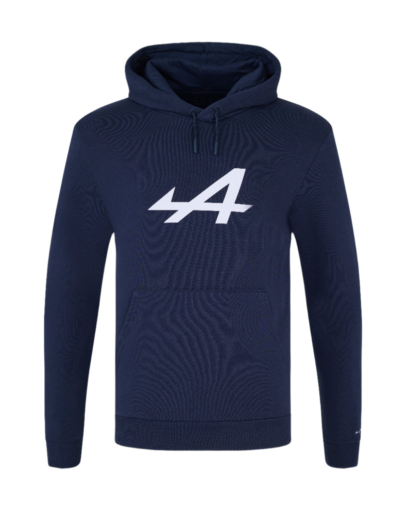 Alpine Racing F1 Core Essential Pullover Hoodie - Black Iris/Lapis Blue Hoodies Alpine XS Black 