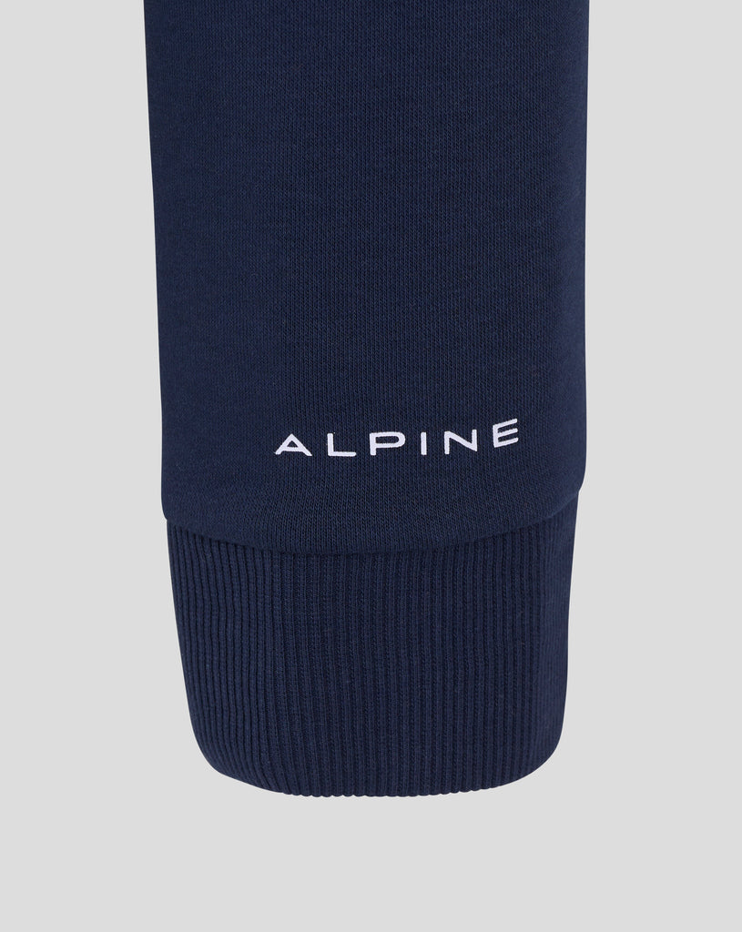 Alpine Racing F1 Core Essential Pullover Hoodie - Black Iris/Lapis Blue Hoodies Alpine 