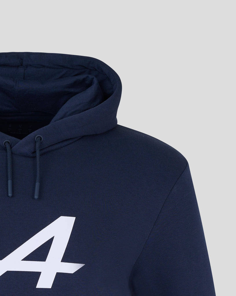 Alpine Racing F1 Core Essential Pullover Hoodie - Black Iris/Lapis Blue Hoodies Alpine 