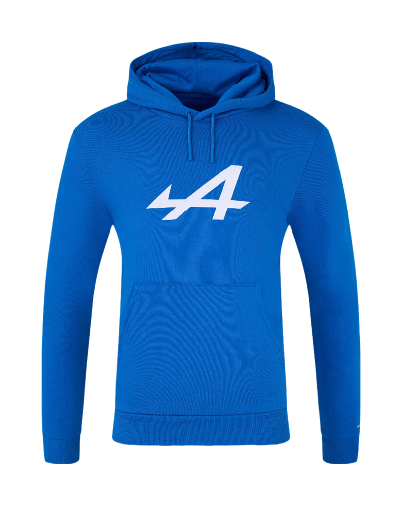 Alpine Racing F1 Core Essential Pullover Hoodie - Black Iris/Lapis Blue Hoodies Alpine XS Blue 