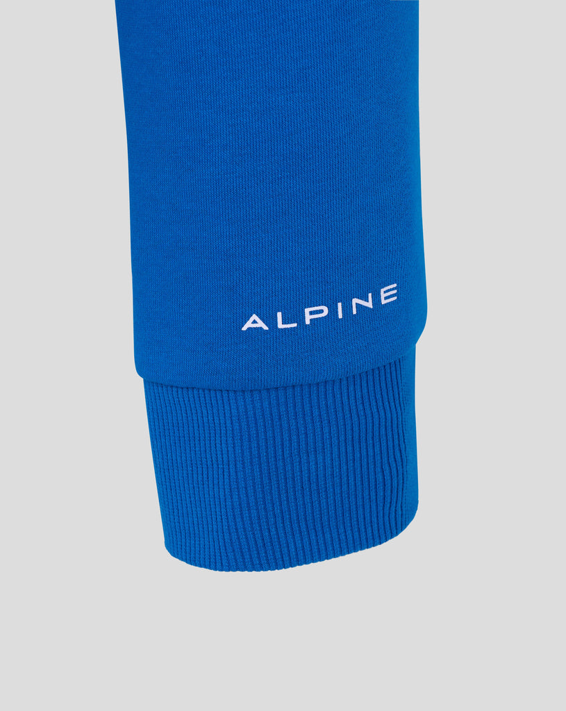 Alpine Racing F1 Core Essential Pullover Hoodie - Black Iris/Lapis Blue Hoodies Alpine 