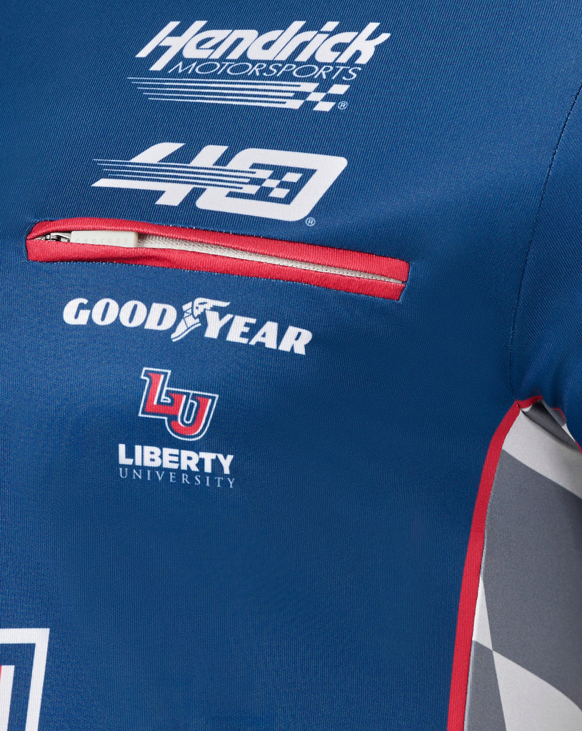 Hendrick Motorsport William Byron #24 Liberty University Polo Shirt - Blue Polos Hendrick Motorsport 