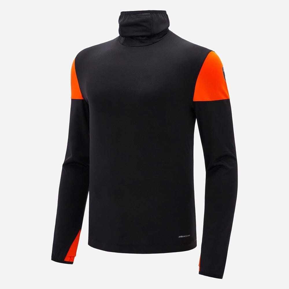 Automobili Lamborghini Men's Activewear High Neck Sweater - Black Sweaters Automobili Lamborghini 