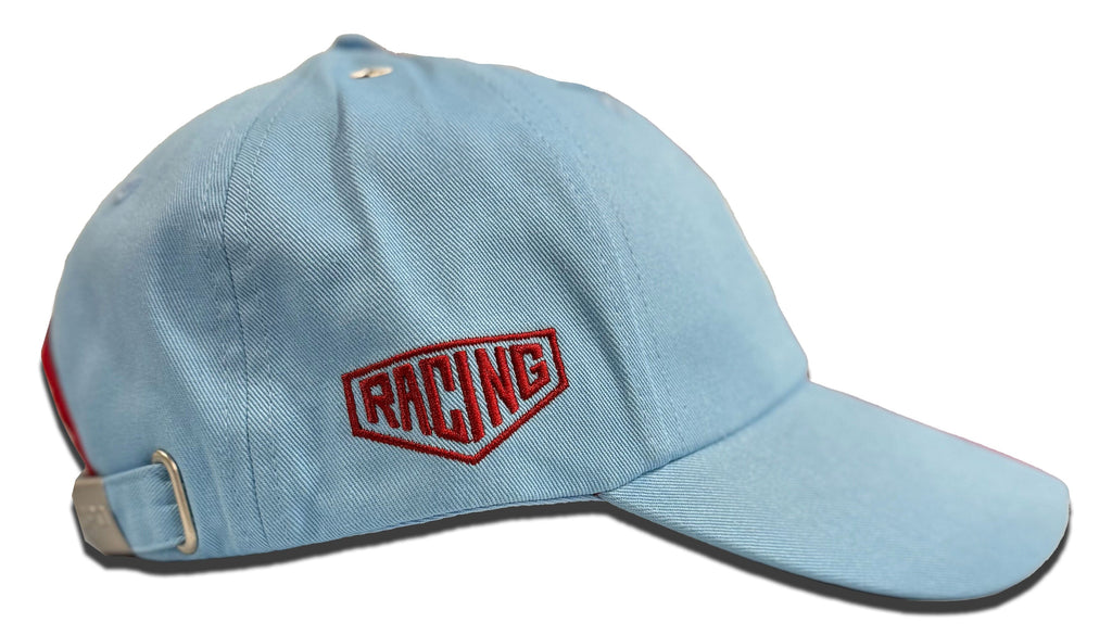 GrandPrix Originals Gulf Classic Baseball Hat - Gulf Blue/Beige/Navy Hats GrandPrix Originals USA 