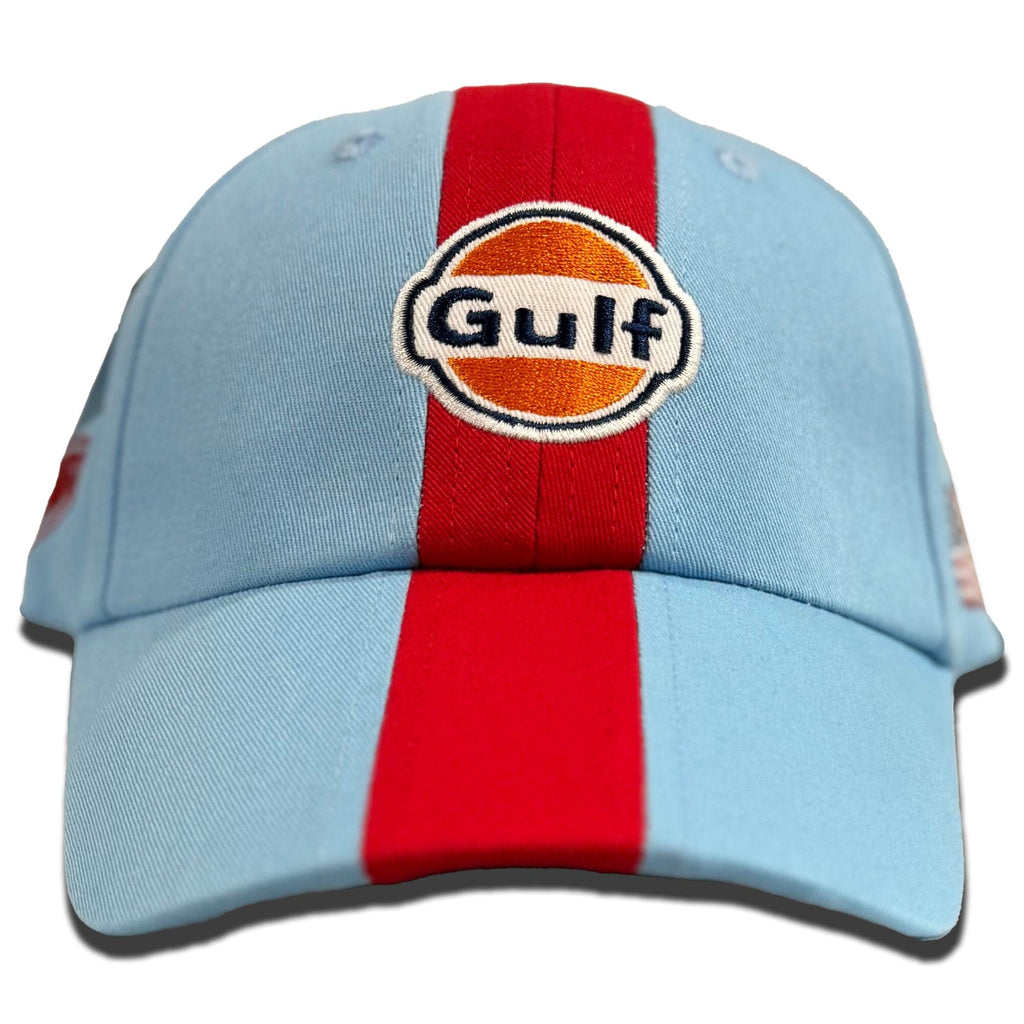 GrandPrix Originals Gulf Classic Baseball Hat - Gulf Blue/Beige/Navy Hats GrandPrix Originals USA Blue 