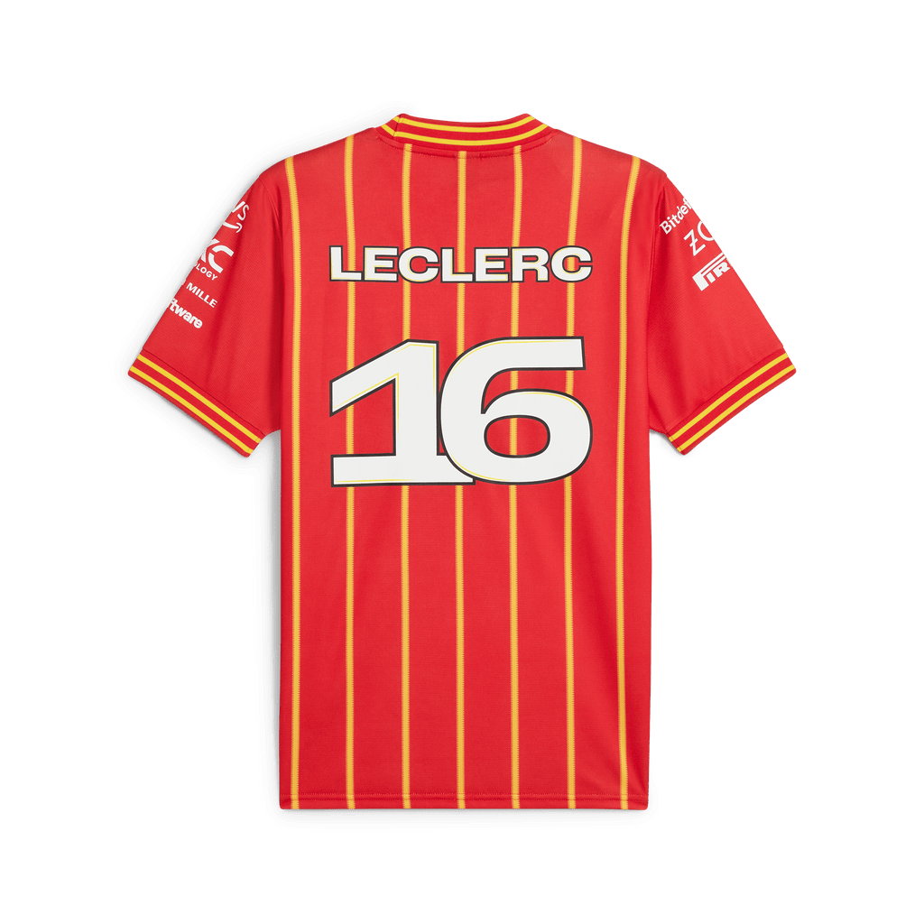 Scuderia Ferrari F1 Men's Limited Edition 2024 Team Soccer Jersey Austria GP - Leclerc/Sainz Jersey Scuderia Ferrari Charles Leclerc XS 