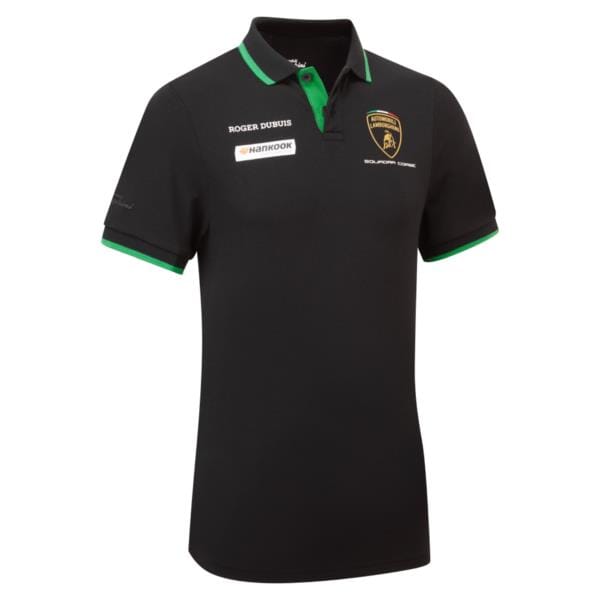 Automobili Lamborghini Squadra Corse Kids Team Polo Shirt - Youth Black Polos Automobili Lamborghini 