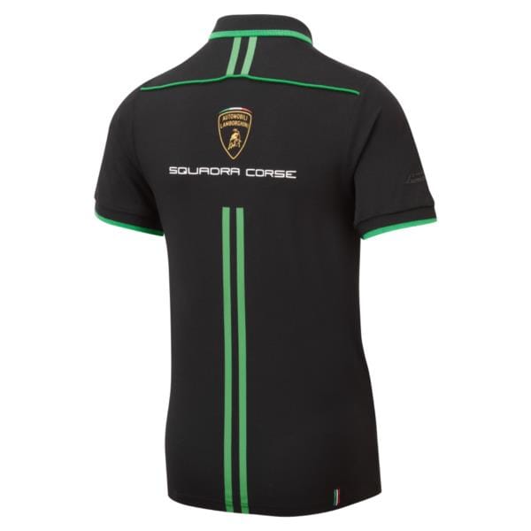 Automobili Lamborghini Squadra Corse Kids Team Polo Shirt - Youth Black Polos Automobili Lamborghini 