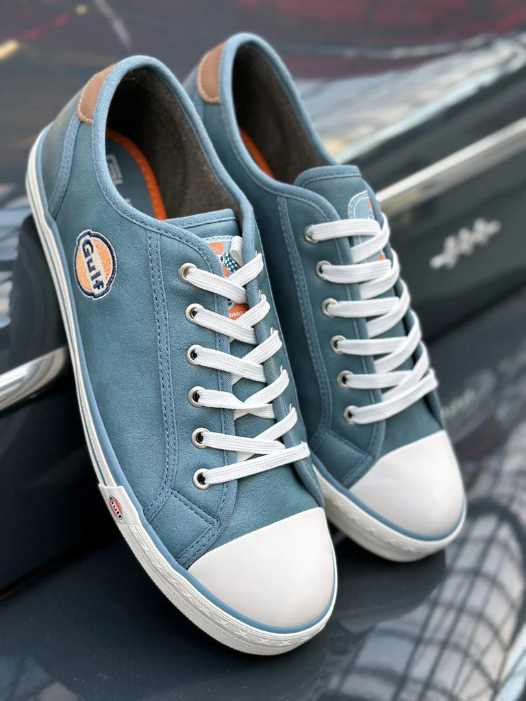 GrandPrix Originals Men's Gulf Low Top Sneakers - Stone Blue Sneakers GrandPrix Originals USA 