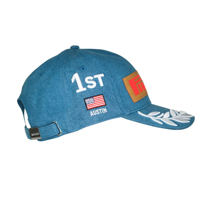 Pirelli Podium Special Edition Austin GP 1st Place Hat- Denim Hats Pirelli 