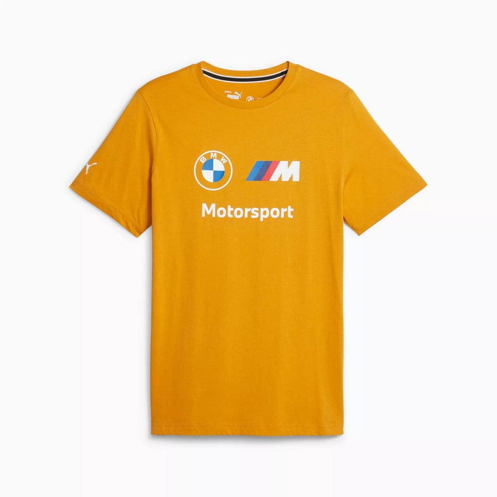 BMW M Motorsport Puma Essentials Logo T-Shirt - Blue/Orange T-shirts BMW Motorsports S Orange 