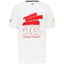 Scuderia Ferrari F1 Puma Men's Charles Leclerc #16 Driver T-Shirt-White/Red T-shirts Scuderia Ferrari XS White 