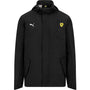 Scuderia Ferrari F1 Puma Men's Rain Jacket -Black/Red Jackets Scuderia Ferrari XS Black 