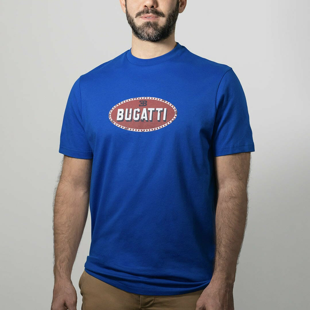 Bugatti Heritage Macaron – T-Shirt Vintage Motorsports® Sign CMC