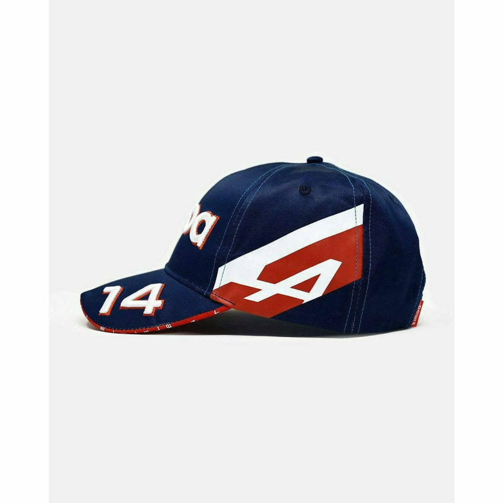 Alpine Racing F1 2021 Team Fernando Alonso Kimoa Dark Blue Hat - Baseball/Flatbrim Hats White Smoke