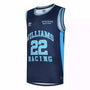 Williams Racing F1 2022 Limited Edition Miami GP Basketball Jersey Jersey Dark Slate Gray