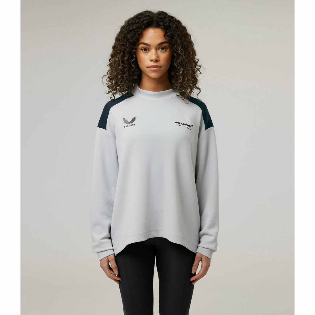 McLaren F1 Women's Performance Sweatshirt - Harbor Mist Sweatshirt Gray