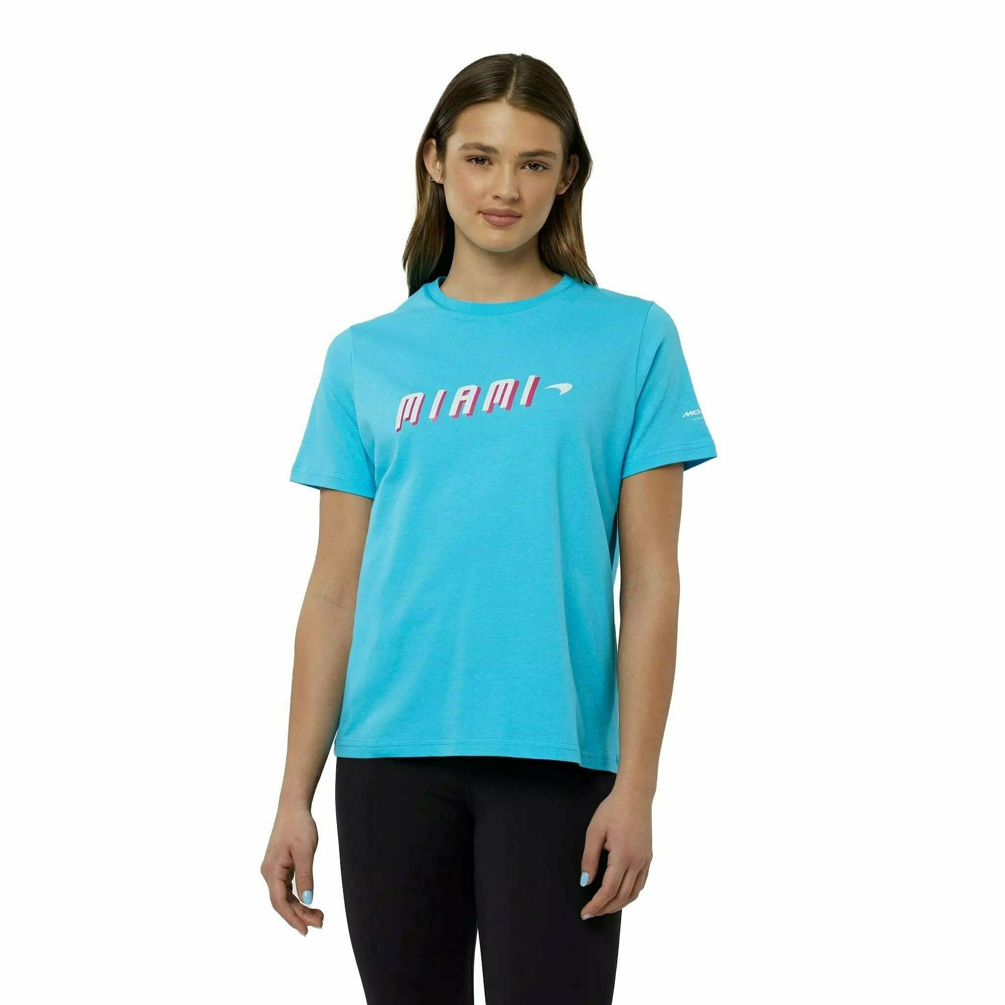 Graphic Motorsports® Miami McLaren Neon Blue/Beetroot F1 T-Shirt-White/Vice Women\'s CMC –