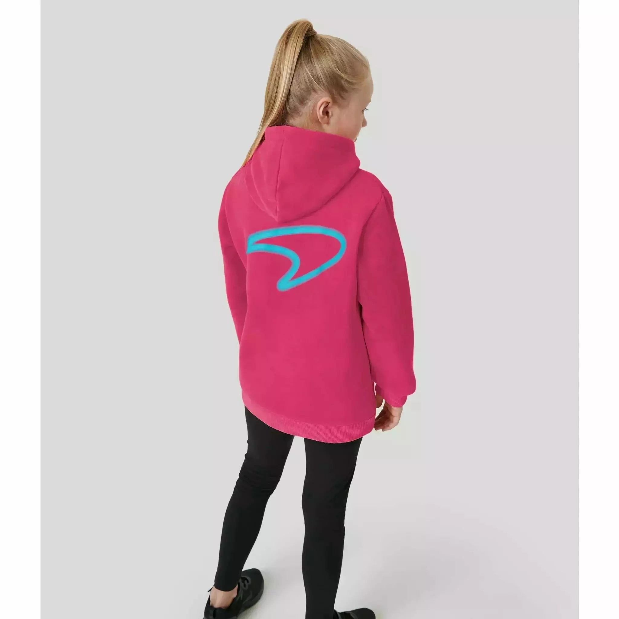 McLaren F1 Kids Miami Neon Graphic Hoodie-Black/Vice Blue/Beetroot