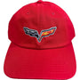 Corvette C6 Logo Baseball Hat Hats Firebrick